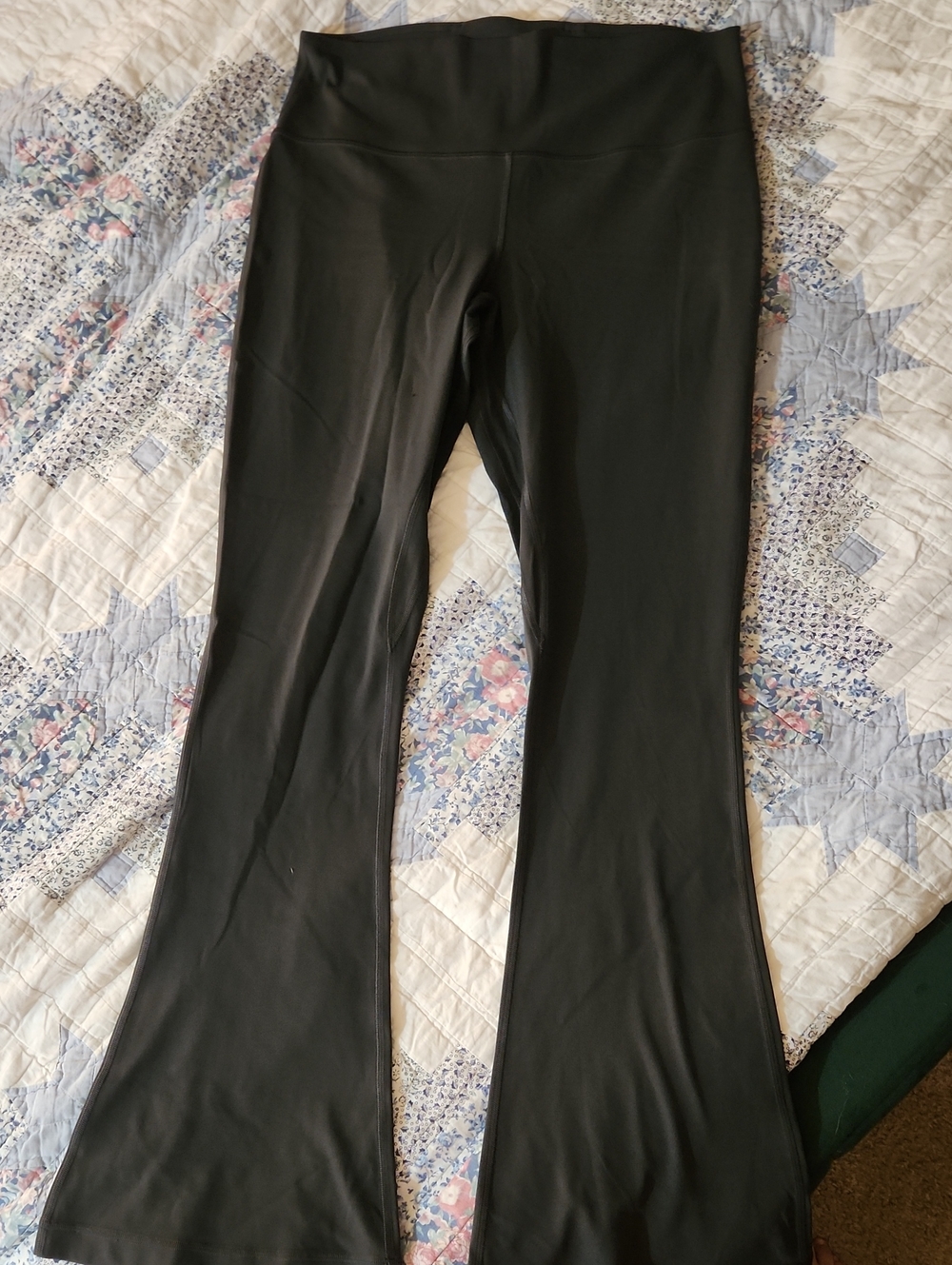 lululemon athletica Black Boot-Cut Yoga Pants